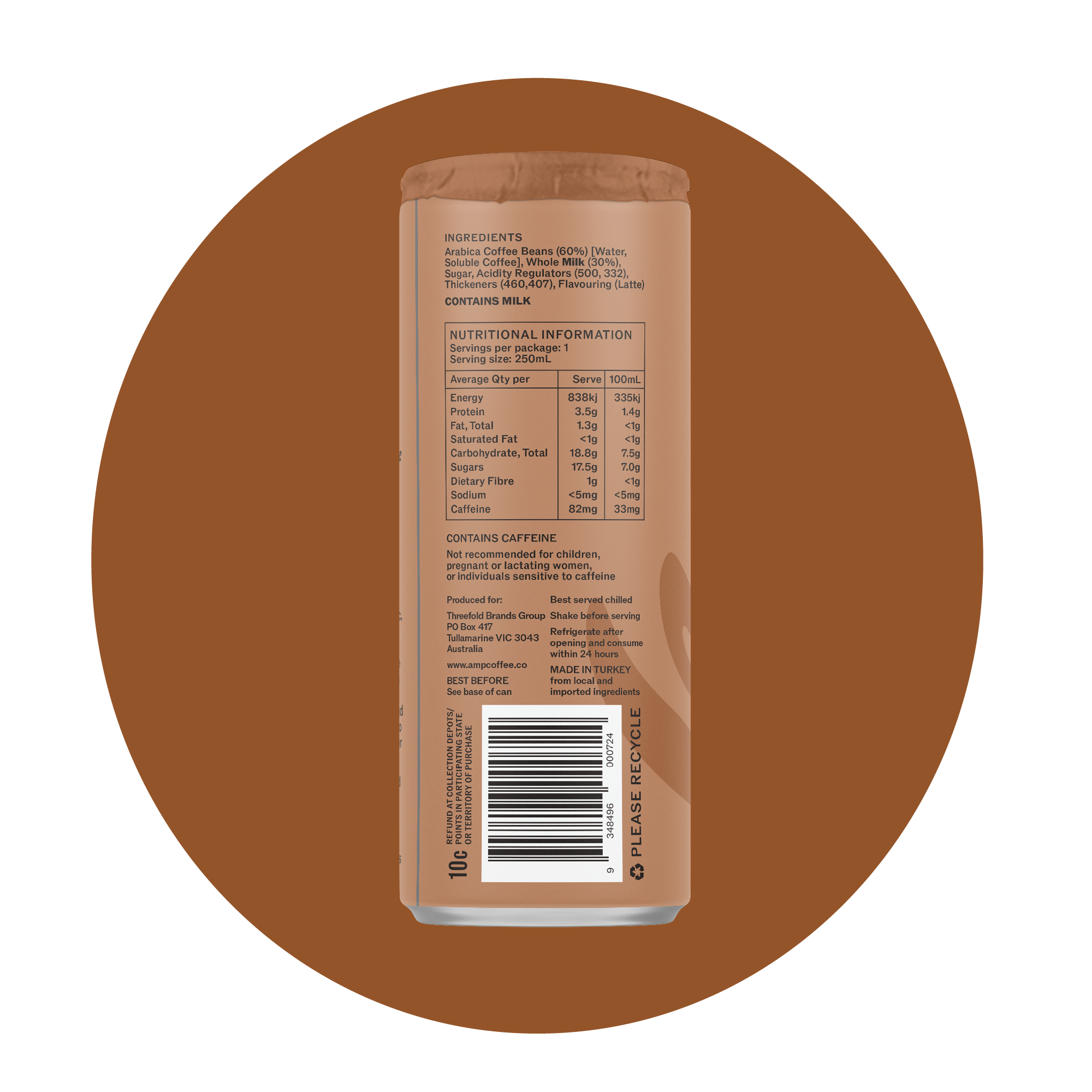 Iced Latte – 6×250mL Cans